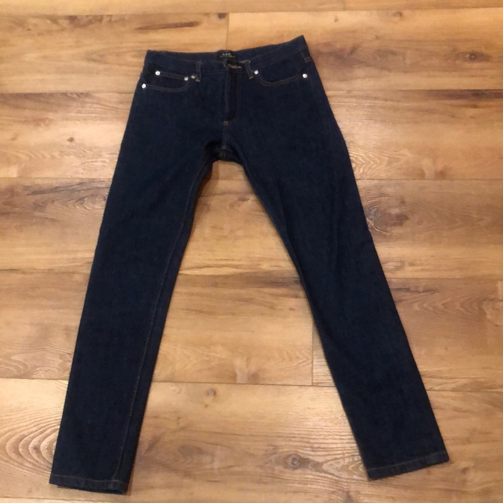 Raw indigo A. P. C Jeans selvedge denim 28
